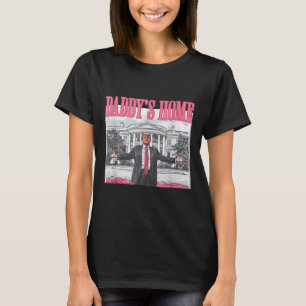 Camiseta La casa de Trump, el rosa de Trump, casa de un pap