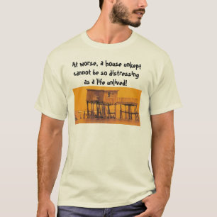 Camiseta la casa del drogadicto, en peor, una casa unkept