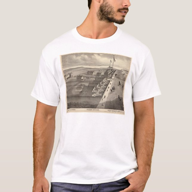 Camiseta La casa del océano, señala agradable, NJ (Anverso)