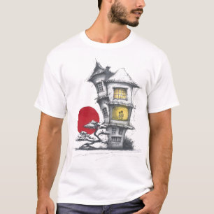 Camiseta La casa encantada bajo la luna roja