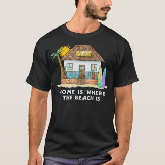 Camiseta La Casa Es Donde Está La Playa