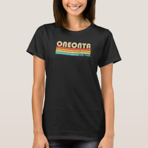 Camiseta La casa Oneonta Ny en Nueva York, raíces retro de 