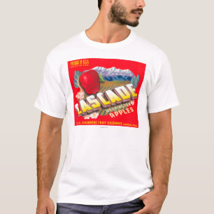 Camiseta La cascada Apple etiqueta (rojo) - la cachemira,