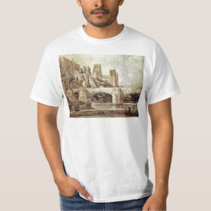 Camiseta La catedral de Durham y el puente según lo visto
