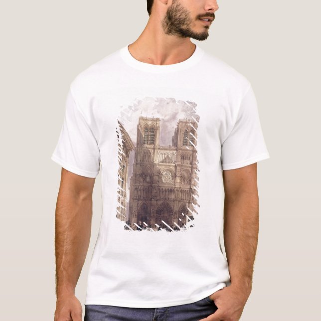 Camiseta La catedral de Notre Dame, París, 1836 (Anverso)