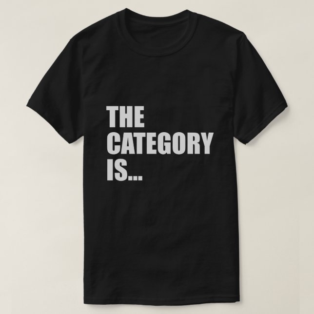 CAMISETA LA CATEGORÍA ES… (Diseño del anverso)