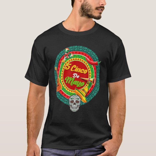 Camiseta La Catrina De Cinco De Mayo Música Mexicana (Anverso)