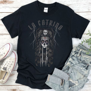 Camiseta La Catrina del Día de los Muertos Góticos