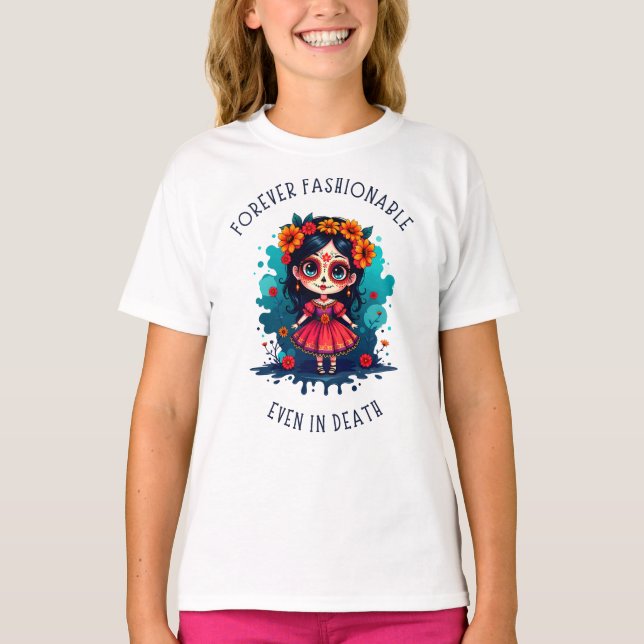 Camiseta La Catrina: Siempre Moda, incluso en la muerte (Anverso)