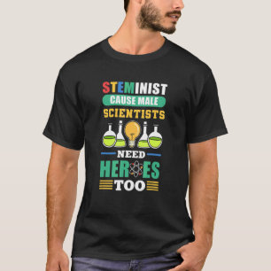 Camiseta La causa esteminista de que los científicos mascul
