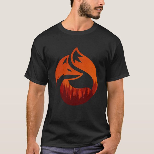 Camiseta La caza de árboles de la naturaleza de los bosques (Anverso)