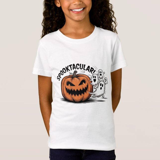 Camiseta La caza de calabazas persigue a los fantasmas Hall (Anverso)