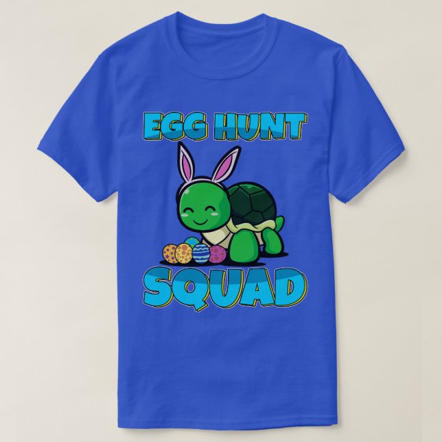 Camiseta La caza de huevos del escuadrón de la caza de huev (Diseño del anverso)
