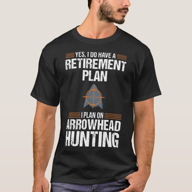 Camiseta La caza de la punta de flecha y la divertida jubil (Anverso)