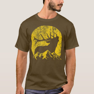 Camiseta La caza de vintage retro de vómitos norteamericano
