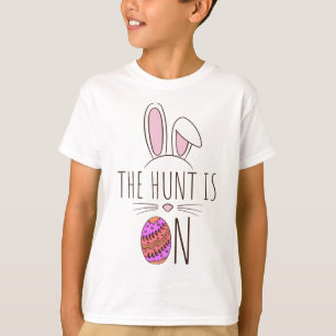 Camiseta La Caza Es En La Caza De Huevos De Pascua, Hermoso