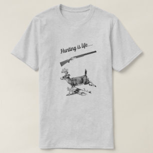 Camiseta La caza es robo y escopeta de Life Woods