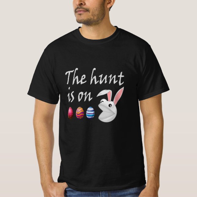 Camiseta La caza está en la caza de huevos de conejo de Pas (Anverso)