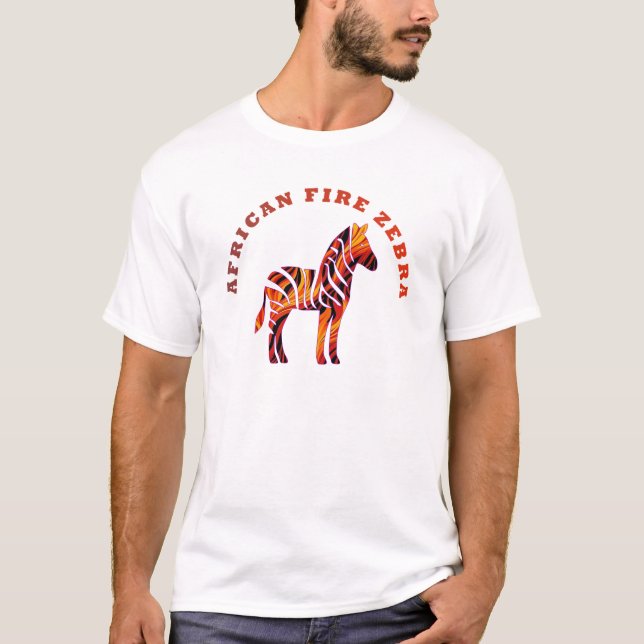 Camiseta La cebra de fuego africana (Anverso)
