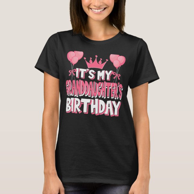 Camiseta La celebración del cumpleaños de mi nieta (Anverso)