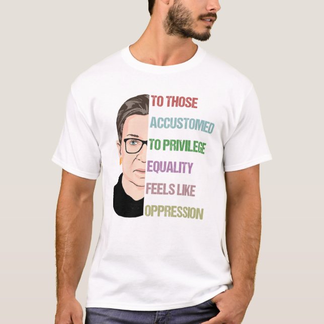 Camiseta La célebre Poster de RBG, Ruth Bader Ginsburg (Anverso)