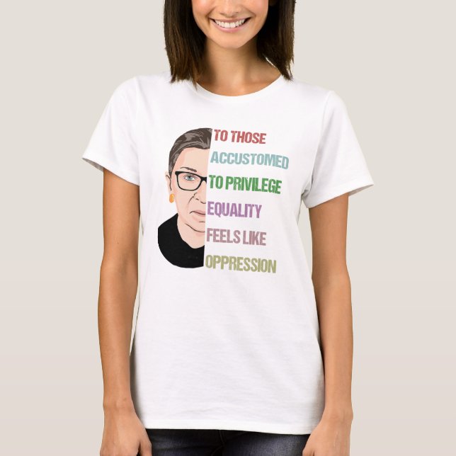 Camiseta La célebre Poster de RBG, Ruth Bader Ginsburg (Anverso)