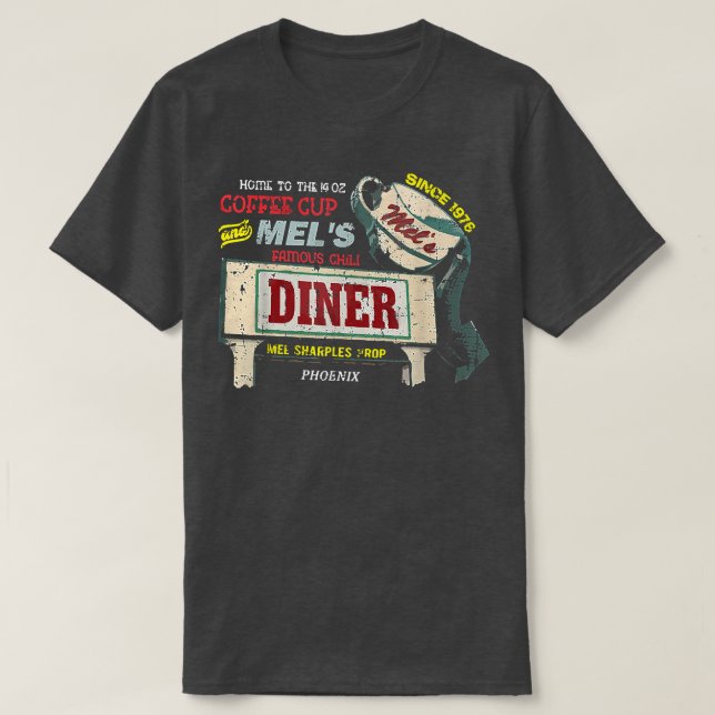 Camiseta La cena de Mel desde Alicia angustiada  (Diseño del anverso)