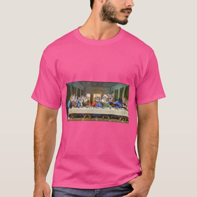 Camiseta La cena del gato (Anverso)