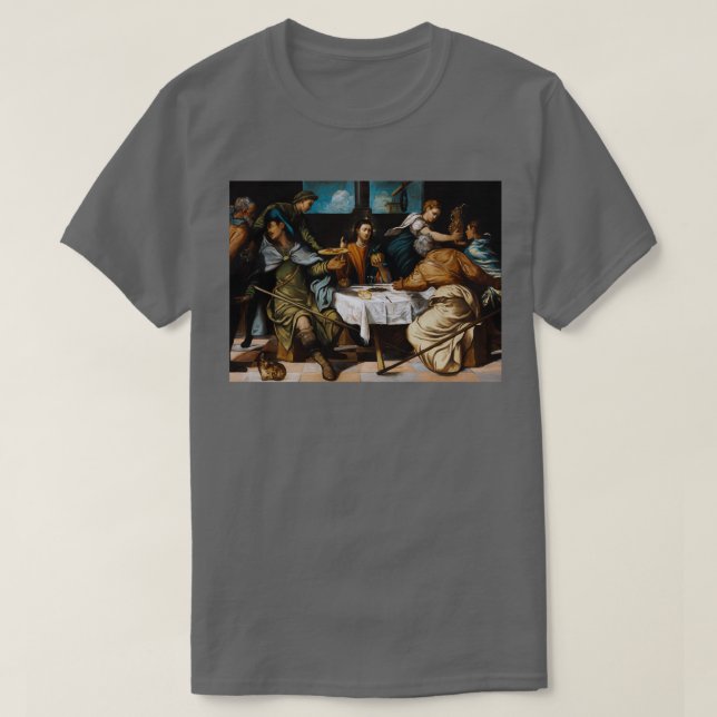 Camiseta La cena en Emmaus por Tintoretto (Diseño del anverso)