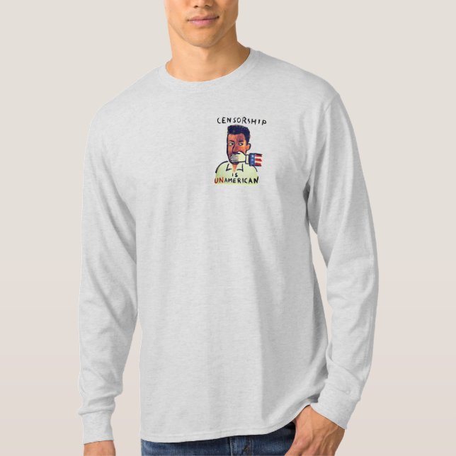 Camiseta La censura es antiestadounidense (Anverso)