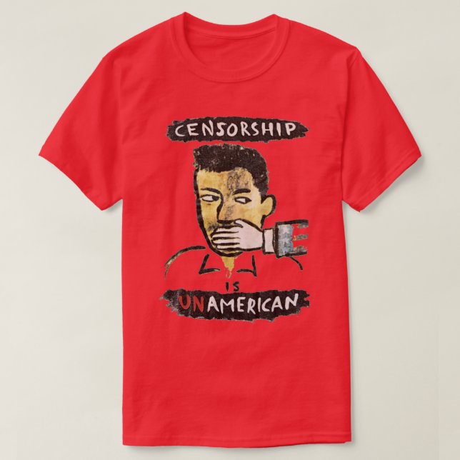 Camiseta La censura es uniamericana (Diseño del anverso)