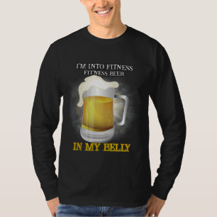 Camiseta La Cerveza Apta En Mi Humor Sarcástico De Gimnasio