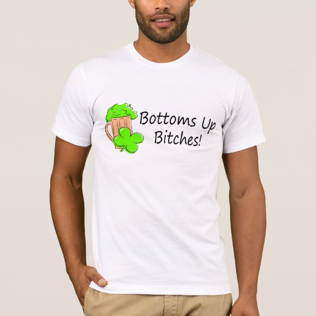 Camiseta La cerveza basa para arriba (Anverso)