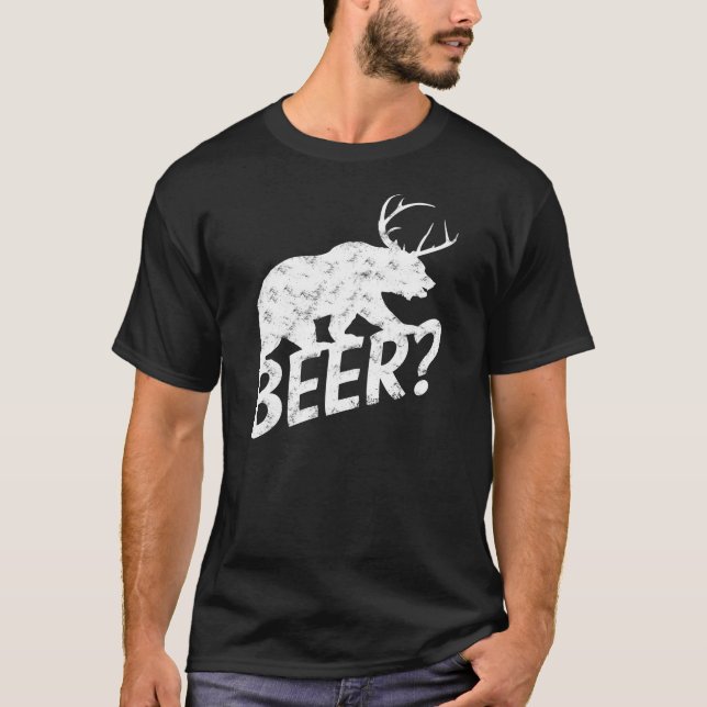 Camiseta La cerveza de los ciervos del oso (Anverso)