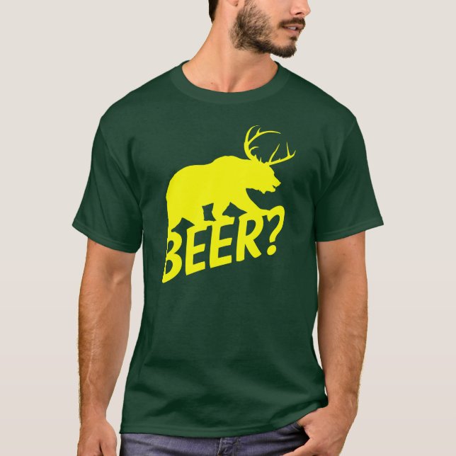 Camiseta La cerveza de los ciervos del oso (Anverso)