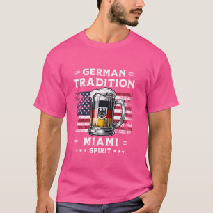 Camiseta La cerveza de Miami que bebe la bandera norteameri