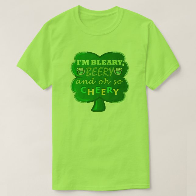 Camiseta La cerveza del Día de San Patricio (Diseño del anverso)