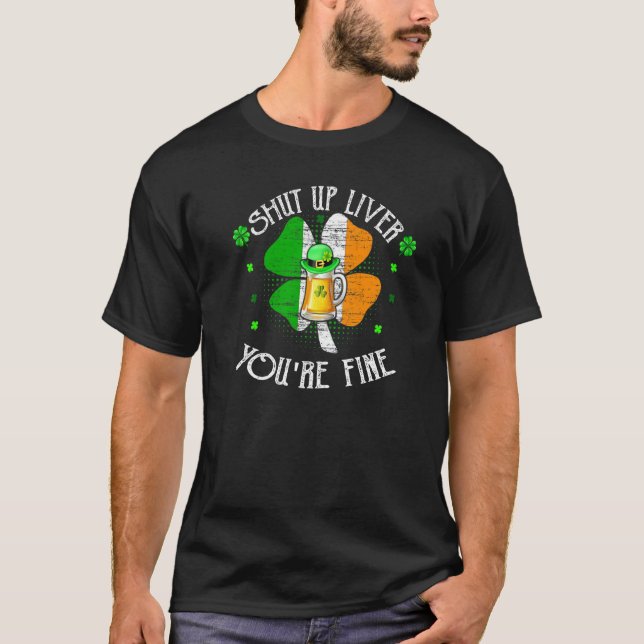 Camiseta La cerveza del Día de San Patricio se cierra el hí (Anverso)