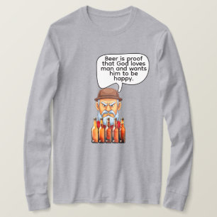 Camiseta La cerveza es la prueba de que Dios ama al hombre