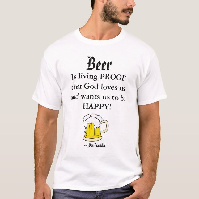 Camiseta La cerveza, es livin… (Anverso)