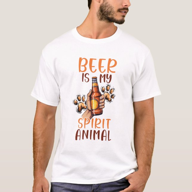 Camiseta La cerveza es mi espíritu (Anverso)