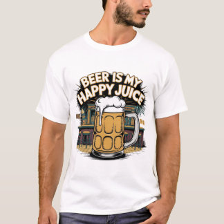 Camiseta La cerveza es mi jugo feliz