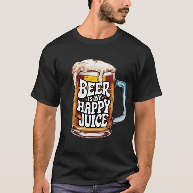 Camiseta La cerveza es mi jugo feliz (Anverso)