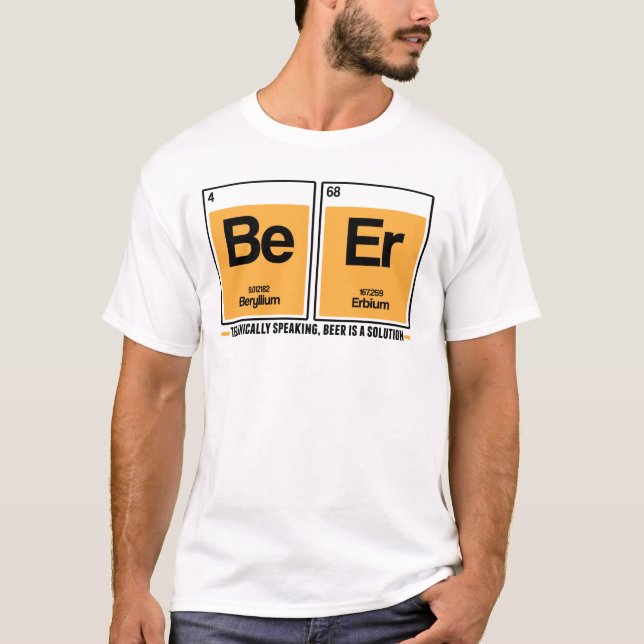 Camiseta La cerveza es una solución (Anverso)