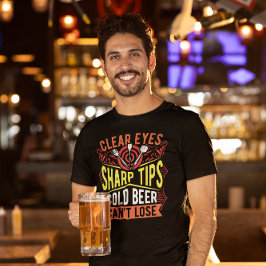 Camiseta La cerveza fría no puede perder a Dart