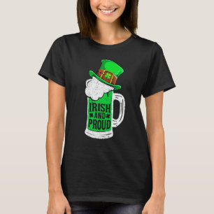 Camiseta La Cerveza Irlandesa Y Orgullosa Leprechaun Gorra 