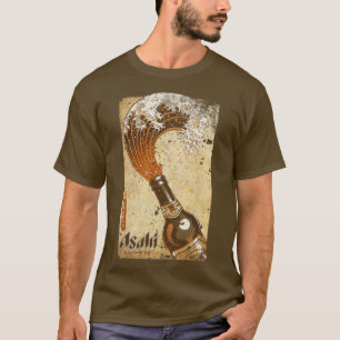 Camiseta La cerveza japonesa Asahi ondea vintages