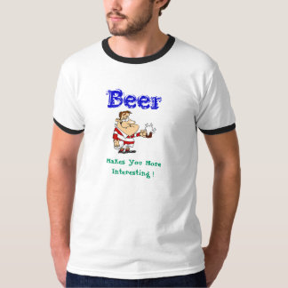 Camiseta La cerveza, le hace más interesante