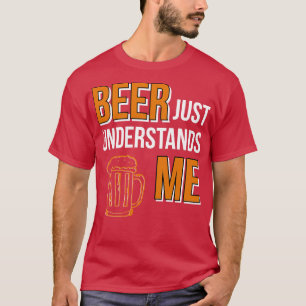 Camiseta La cerveza me entiende