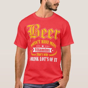 Camiseta La cerveza necesita más vitaminas